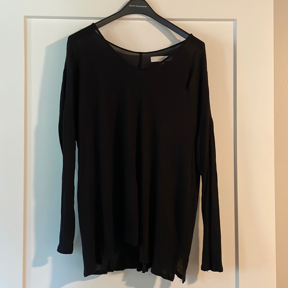 Loft Black Lightweight Blouse